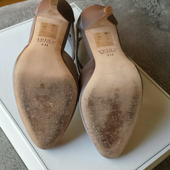 Zac Posen Gray Strappy Matte Satin Heels - Picture 9 of 10